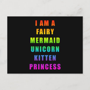 Mermaids Mermaid Sea Girl Funny Birthday Geschenk  Postkarte