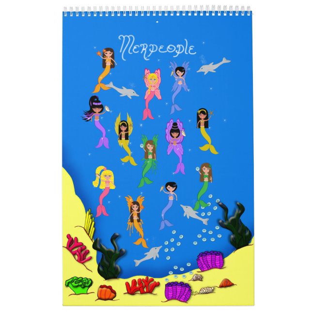Mermaids Mini Posters Book Kalender (Titelbild)