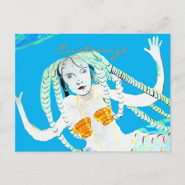 Mermaids mit Dreadlocks Thunder_Cove Postkarte (Vorderseite)