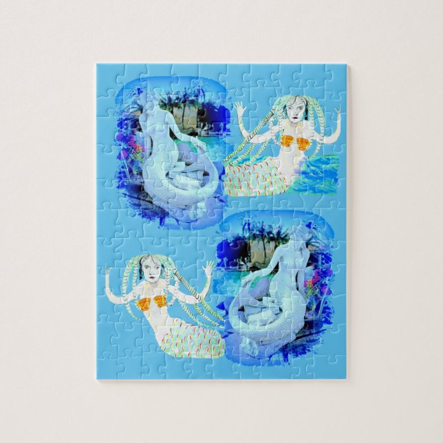 Mermaids mit Dreadlocks Thunder_Cove Puzzle (Vertikal)