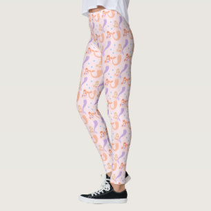 Mermaids Niedliches Pastelbläschen Muster Leggings