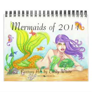 Mermaids of 2011 Fantasy Illustration Art Kalender