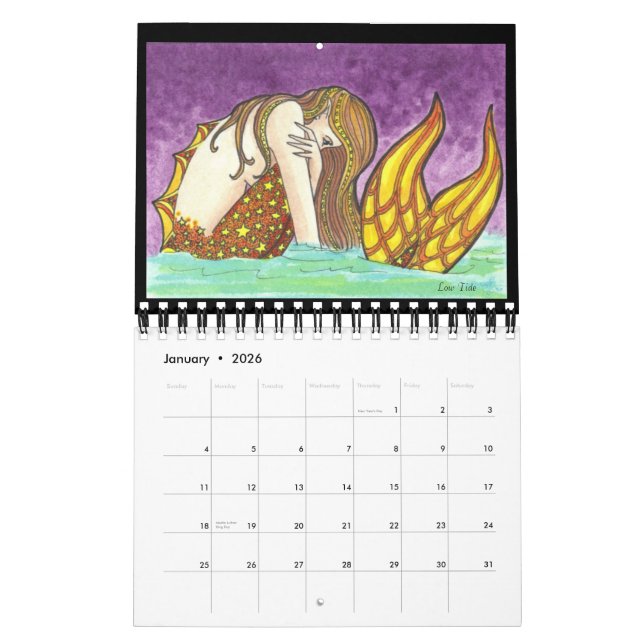 Mermaids of 2011 Fantasy Illustration Art Kalender (Jan 2026)