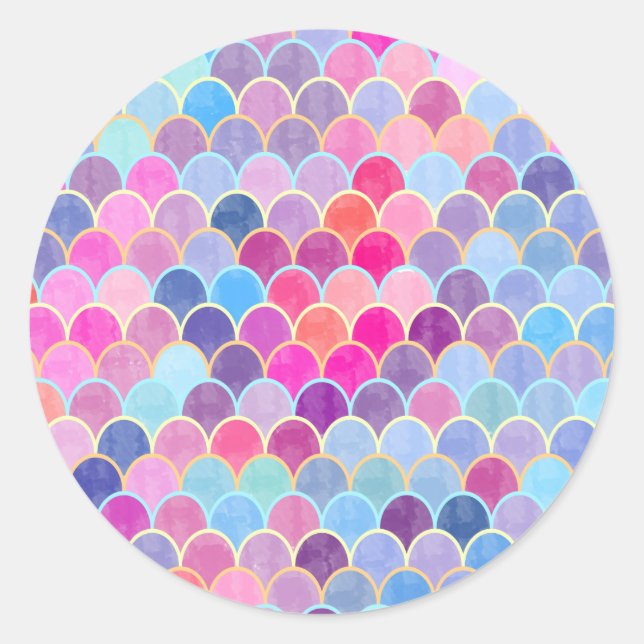 Mermaids Runder Aufkleber (Vorderseite)
