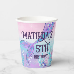 Mermaids Schwanzes Paper Cups Pappbecher