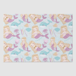 Mermaids Sea Baby Shower Girls Geburtstagsparty Seidenpapier