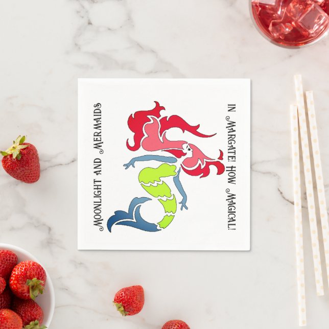 Mermaids sind echte Servietten (Beispiel)