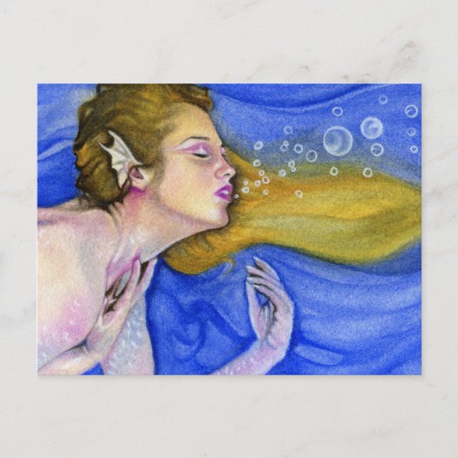 Mermaid's Summer Dream Postkarte (Vorderseite)