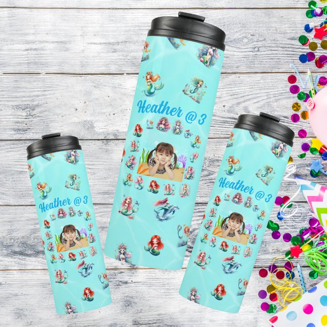 Mermaids Thermal Tumbler Kindergeburtstag Gift Thermosbecher (Von Creator hochgeladen)