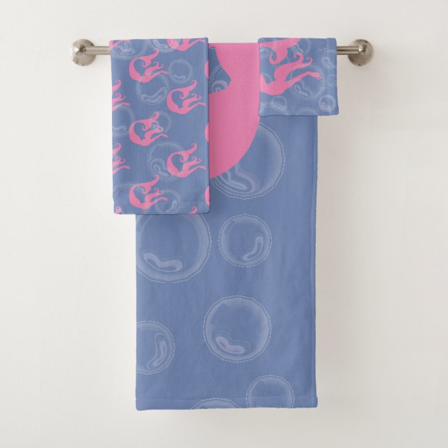 Mermaids und Blasen Badhandtuch Set (Insitu)