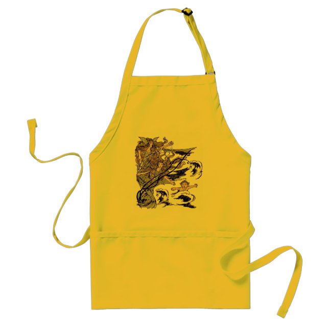 Mermaids Vintage Viktorianische Illustration Schürze (Vorne)