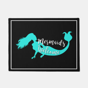 Mermaids Welcome Nautical Fußmatte