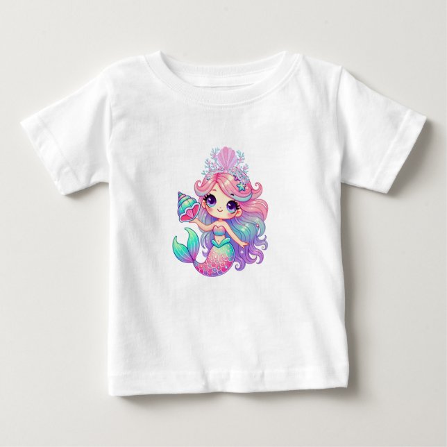 Mermaidvibes Baby T-shirt (Vorderseite)