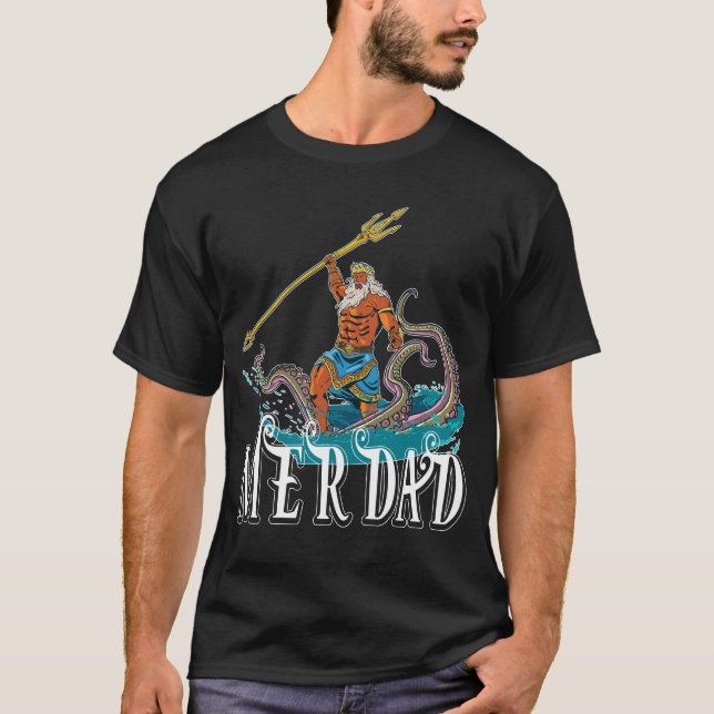 Merman Merdad Mermaid Vater T-Shirt (Vorderseite)