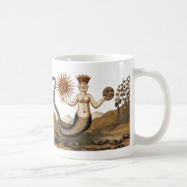 Merman mit Sun und der Mond-Kaffee-Tasse Kaffeetasse