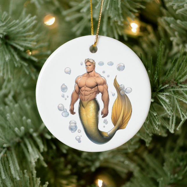 Merman Ornament - Yellowtail (Baum)