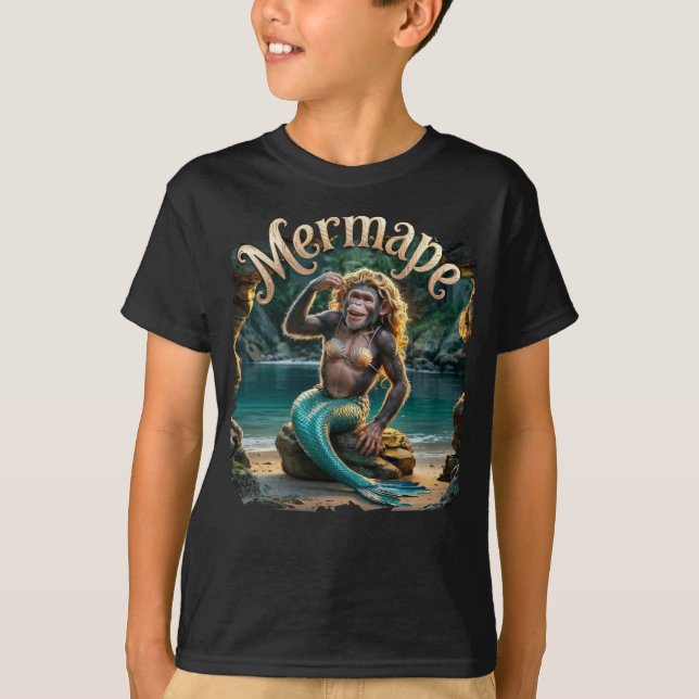 Mermape Fotografie Combo Kreatur Funny T-Shirt (Vorderseite)