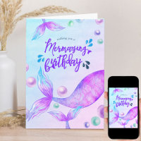 Mermazing Birthday Bright Mermaid Personalisiert