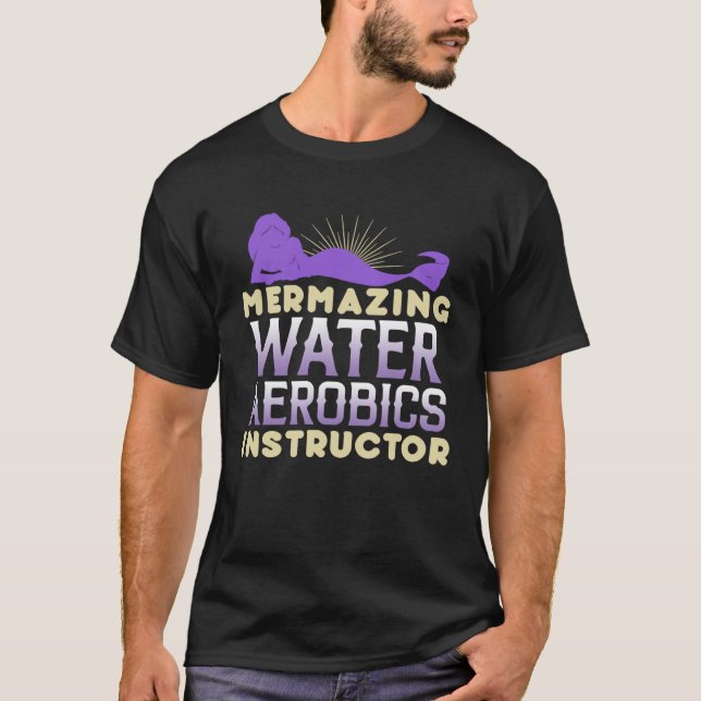 Mermazing Water Aerobics Instructor Fitness Expert T-Shirt (Vorderseite)