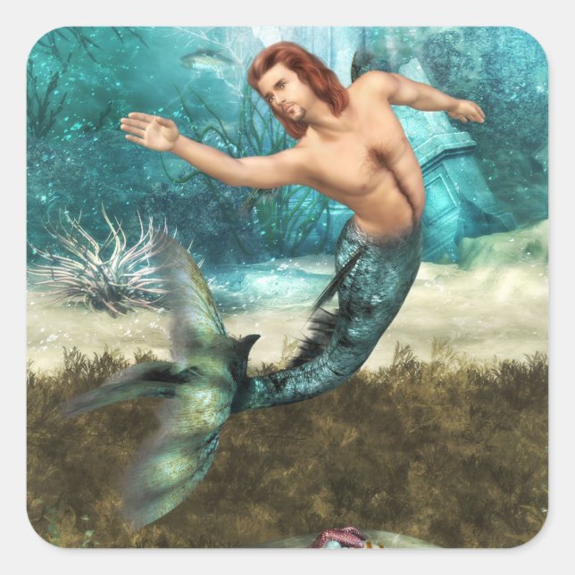 Mermen Stickers (Vorderseite)
