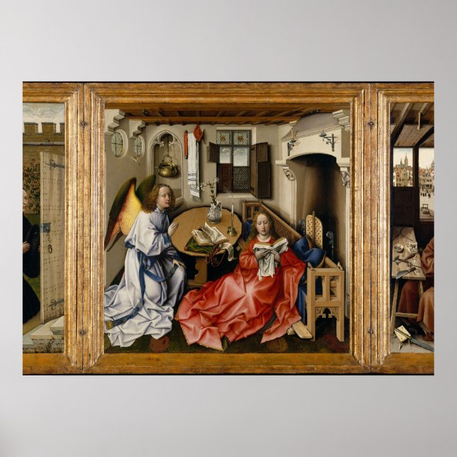 Merode-Altar von Robert Campin Poster (Vorne)