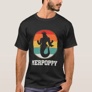 Merpoppy Sicherheit Meermann Meerjungfrau Opa Fisc T-Shirt