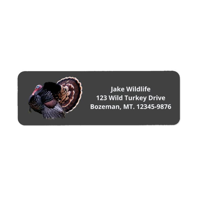 Merriam Wild Turkey Rücksendeadresse (Vorne)
