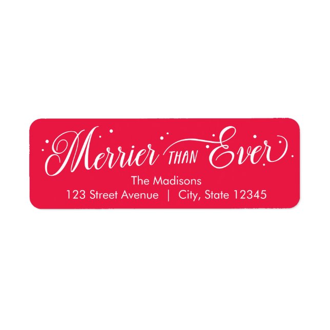 Merrier als je EDITABLE COLOR Urlaubsadresse (Vorne)