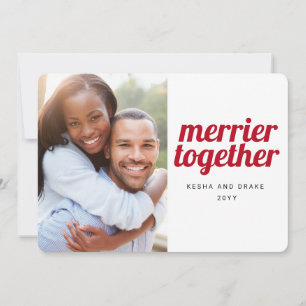 Merrier Together Bold Schriftart Weihnachtsfeier F Save The Date