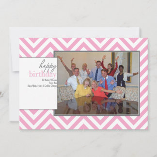 Merrill Lynch BHD Gruppe Zickzack Fotokarte Pink