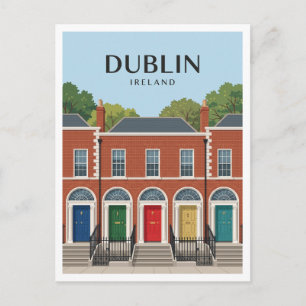 Merrion Square Dublin Irland Postkarte