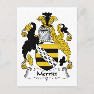 Merritt-Familienwappen Postkarte