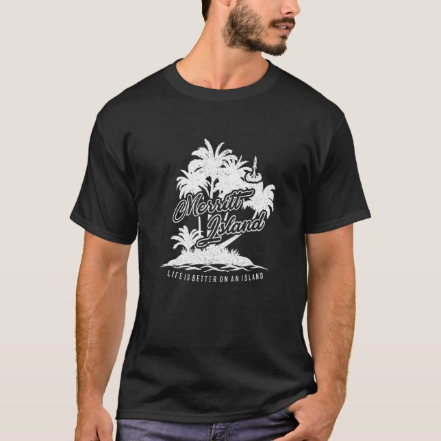 Merritt Island Florida Weltraumküste für Männer Fr T-Shirt (Vorderseite)