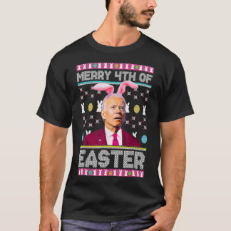 Merry 4. Ostertag Funny Bunny Biden Boy Girl T-Shirt