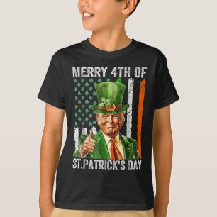 Merry 4. St Patricks Day Leprechaun Hat T-Shirt