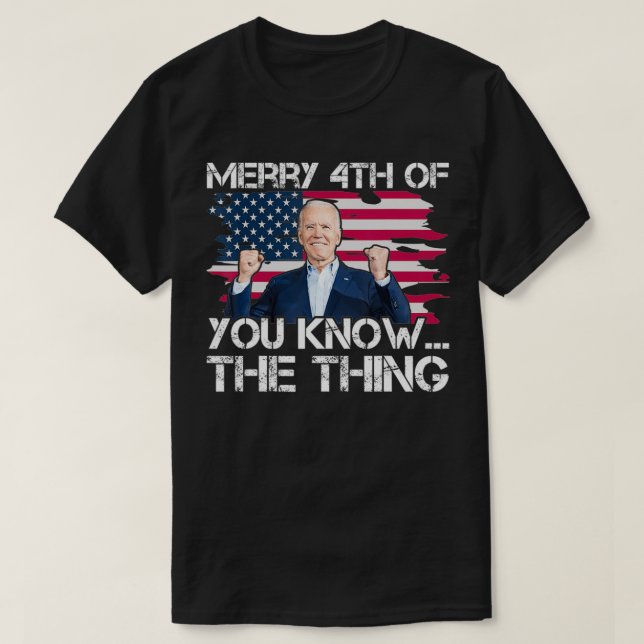 Merry 4. von Ihnen wissen T-Shirt (Design vorne)