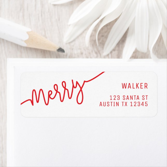 Merry Address Label (Insitu)
