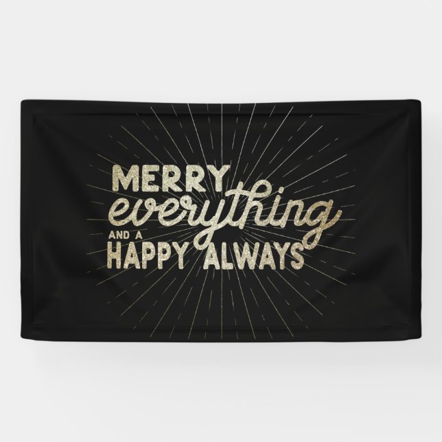 Merry Alles & a Happy Always Holiday Banner (Horizontal)