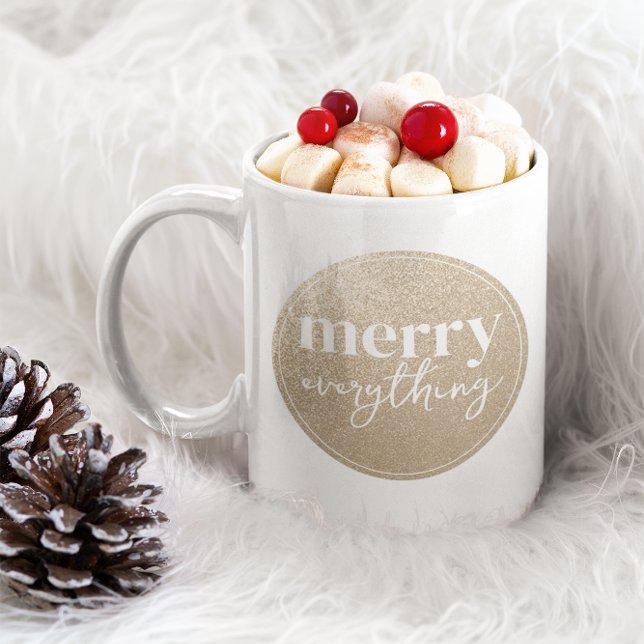 Merry alles Golden Texture Kaffeetasse (Von Creator hochgeladen)