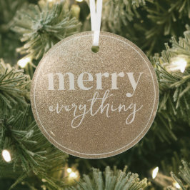 Merry alles Golden Texture Ornament Aus Glas