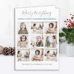 Merry alles Großeltern 9 Foto Collage Feiertagskarte<br><div class="desc">Fröhliche alles, immer glücklich bei Oma und Opa's! Feiern Sie Ihre Großeltern und geben Sie zu Weihnachten ein besonderes Geschenk mit dem individuellen Foto Collage Urlaubskarte. Diese einzigartige Weihnachtskarte für Großeltern ist das ideale Geschenk für Ihre Großmutter und Ihren Großvater. Anpassen mit neun Ihrer Lieblings-Fotos. Personalisieren Sie Ihre speziellen Nachrichten...</div>