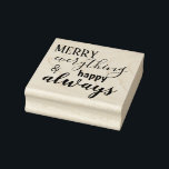 Merry Alles & Happy Immer Gummi Briefmarke Gummistempel<br><div class="desc">Stilvoll und elegant Merry Everything & Happy Always Holiday Rubber Briefmarke. Ideal für jedes Kunsthandwerk oder jede Kartensendung,  um ein wenig zusätzliche Liebe und Licht zu Ihrem Geschenk hinzuzufügen. Hat andere Accessoires,  die auf www.sparklenglitter.com zu finden sind</div>