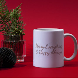 Merry Alles & Happy Immer, Urlaub Wärme, Kaffeetasse