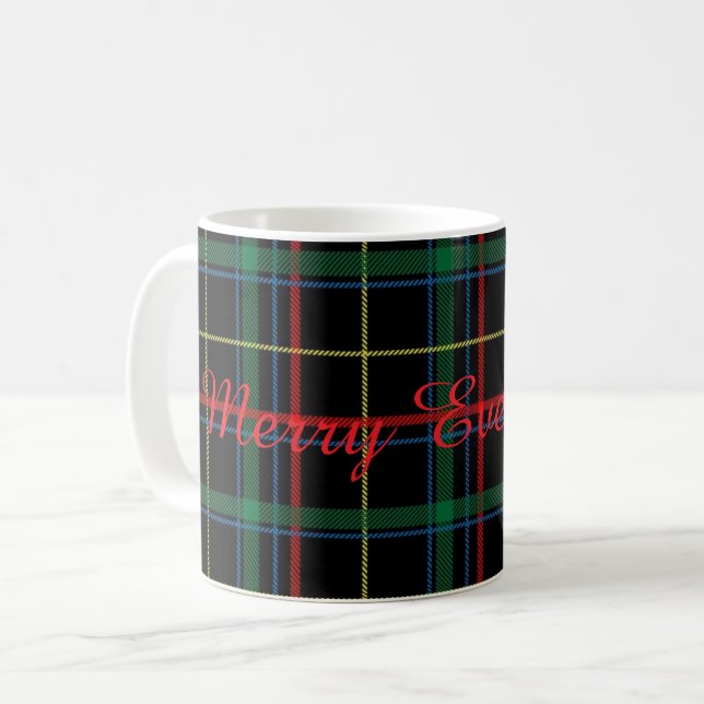 Merry alles Karierte Tasse (Vorderseite Links)