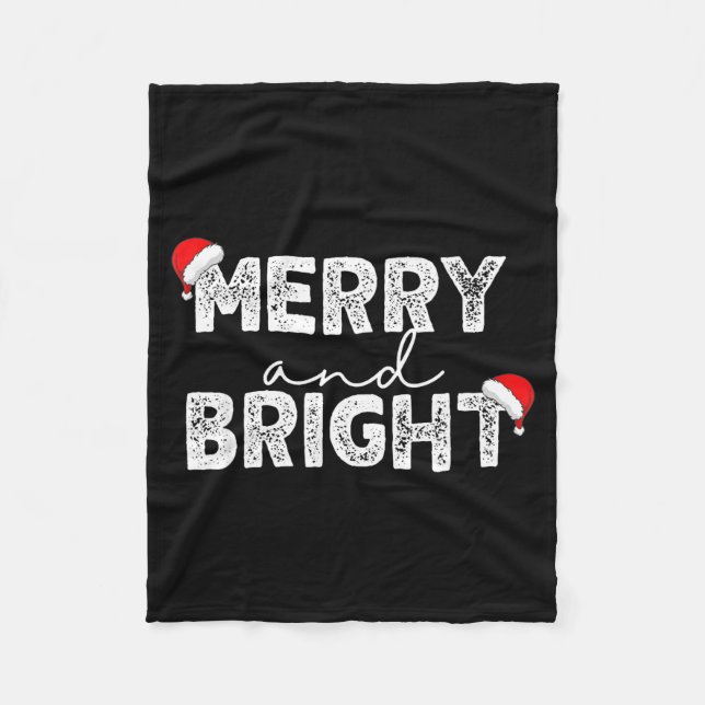 Merry &amp; Bright And I'm Trying To Feel Merry &a Fleecedecke (Vorderseite)
