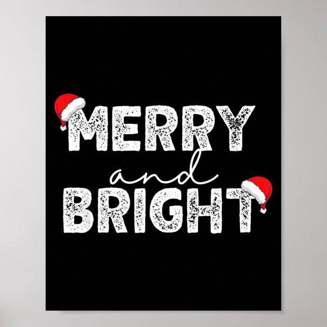 Merry &amp; Bright And I'm Trying To Feel Merry &a Poster (Vorne)