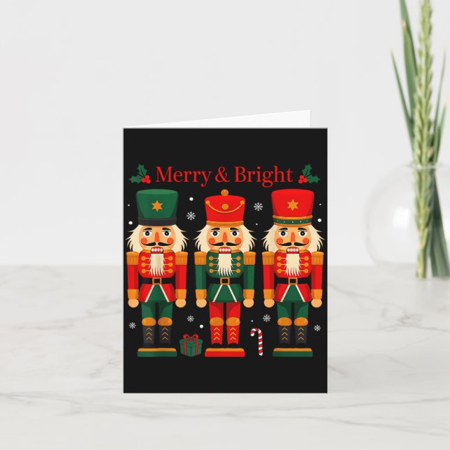 Merry &amp; Bright Nutcracker Christmas Ballet Dan Karte (Vorderseite)