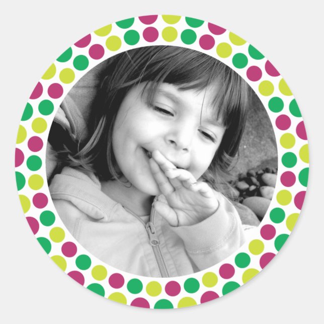 Merry and Bright 2010 Holiday Foto Sticker (Vorderseite)