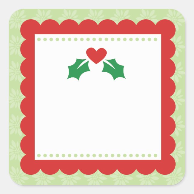 Merry and Bright Aufkleber (Vorderseite)