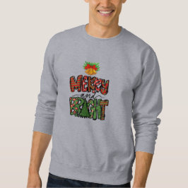 Merry and Bright Christmas Bells Festive Sweatshirt